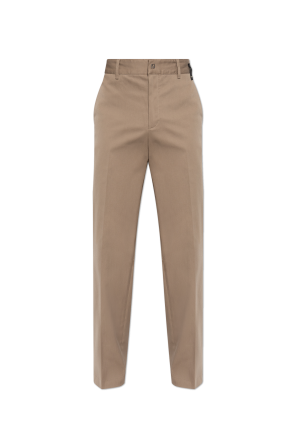Beige Cotton trousers Moncler - Vitkac AS